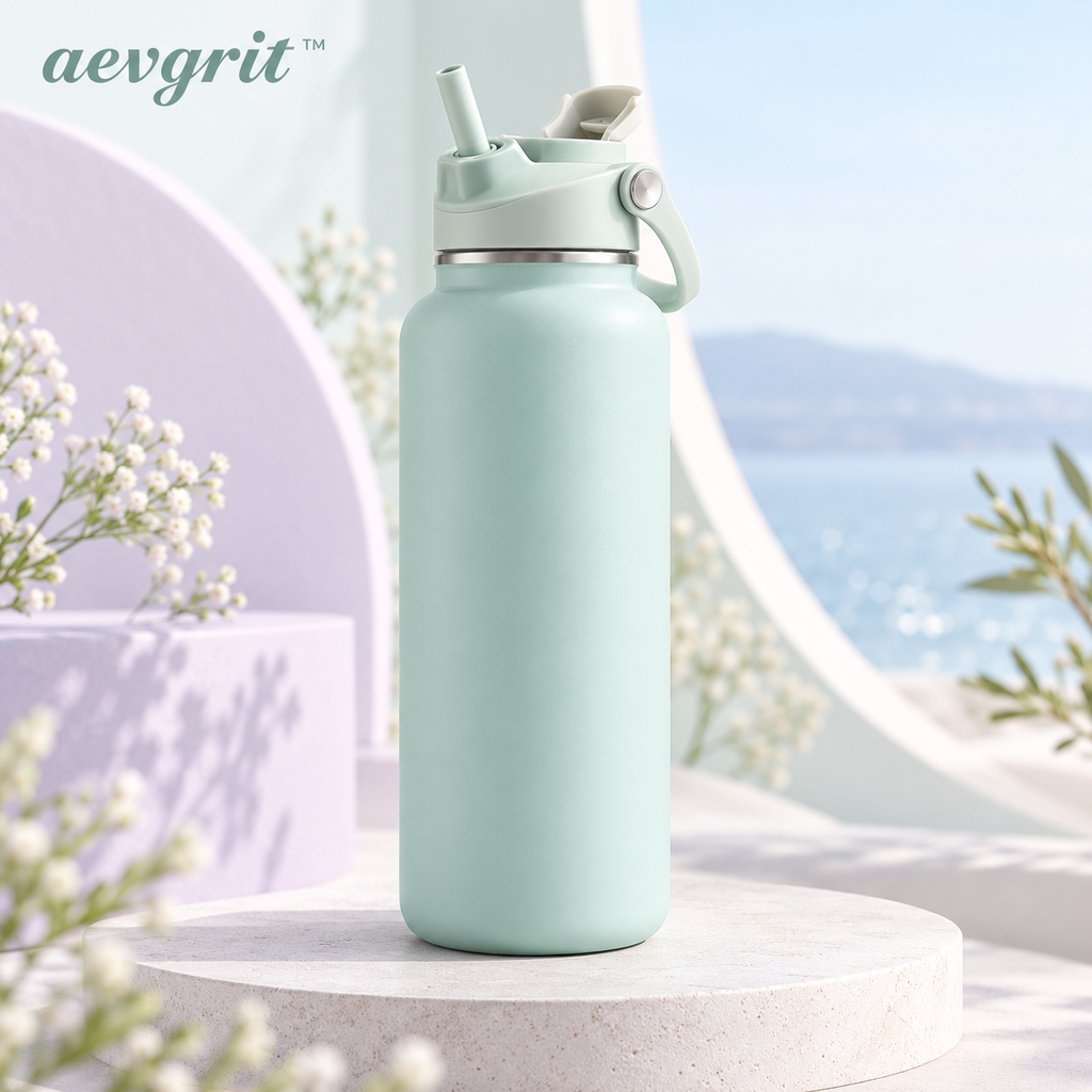 𝒂𝒆𝒗𝒈𝒓𝒊𝒕™ 32 oz Dual-Sip Vacuum Insulated Water Bottle