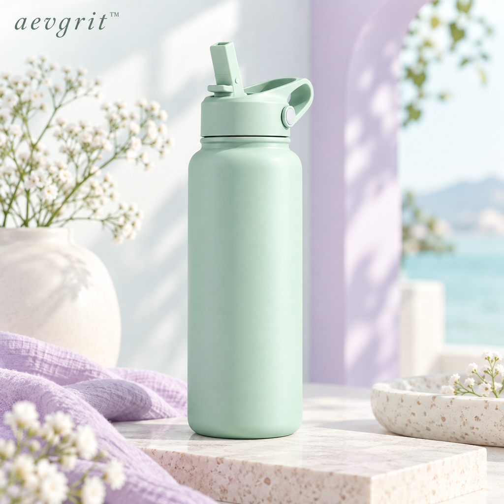 𝒂𝒆𝒗𝒈𝒓𝒊𝒕™ 24 oz Insulated Stainless Steel Water Bottle with Flip Straw